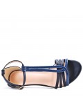 Faux leather heeled sandal