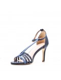 Faux leather heeled sandal