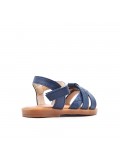 Girl's faux leather sandal