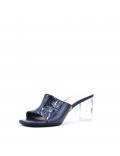 Faux leather heeled sandal