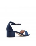 Faux leather heeled sandal