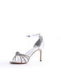 Faux leather heeled sandal