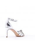 Faux leather heeled sandal