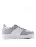 Women's faux leather sneaker