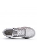 Women's faux leather sneaker