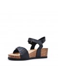 Faux leather heeled sandal