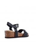 Faux leather heeled sandal