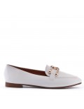 Large size 38-43 - Flat faux leather mocassin for women