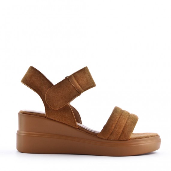 Faux suede sandal for women