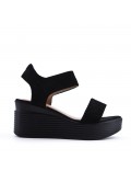 Faux suede sandal for women