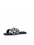 Women's faux suede slide