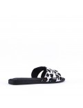 Women's faux suede slide