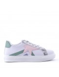 Women's faux leather sneaker