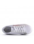 Women's faux leather sneaker