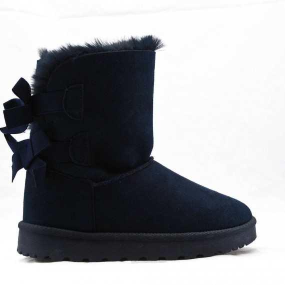 Mixed-material ankle boot