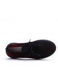 Men's textile lace-up basket