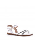 Girl's mixed materials sandal