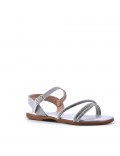 Girl's mixed materials sandal