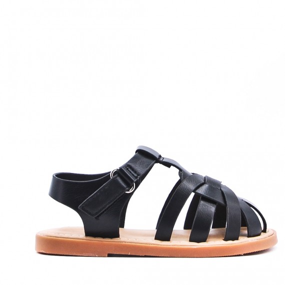 Sandale fille en simili cuir