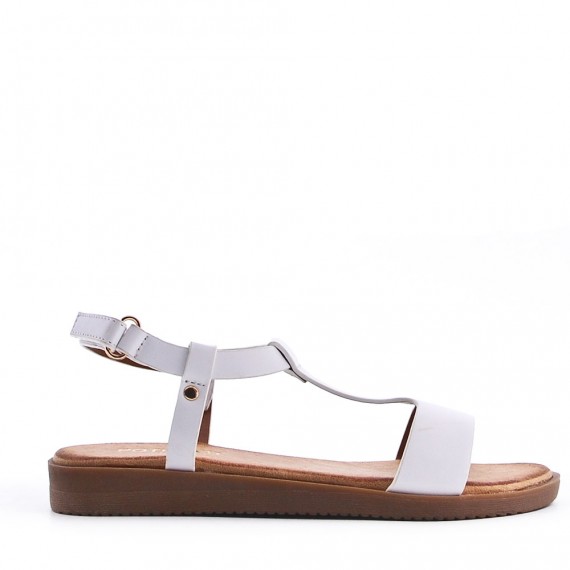 Girl's faux leather sandal