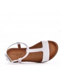 Sandale fille en simili cuir