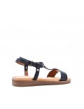 Girl's faux leather sandal