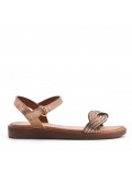 Sandale fille en simili cuir