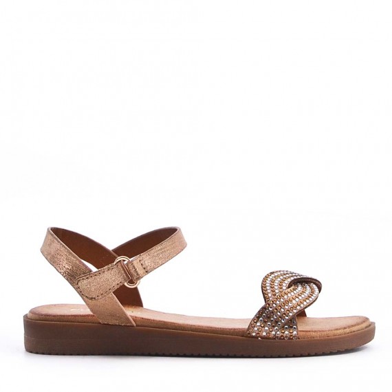 Sandale fille en simili cuir