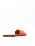 Slipper in mixed materials for women