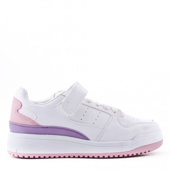 Basket en simili cuir pour femme