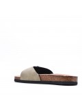 Faux leather slipper