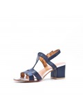 Faux leather heeled sandal