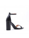 Faux leather heeled sandal