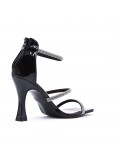 Faux leather heeled sandal