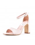 Faux leather heeled sandal