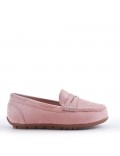 Moccasin in faux suede