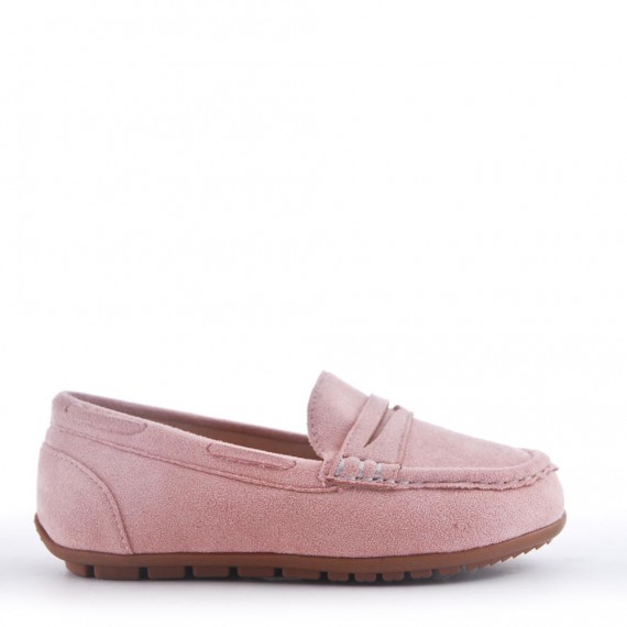 Moccasin in faux suede