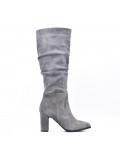 Faux suede boot