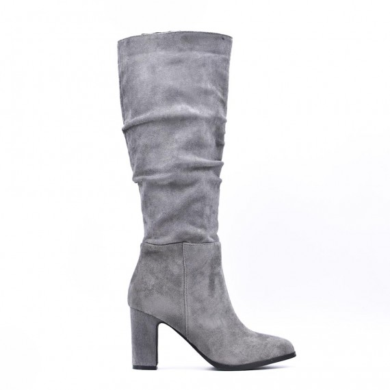 Faux suede boot