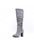 Faux suede boot