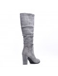 Faux suede boot