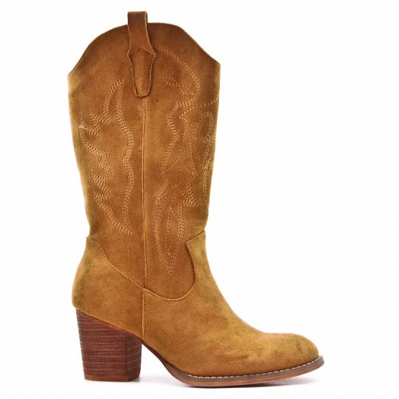 Faux suede boot