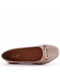 Ballerine confort en simili cuir