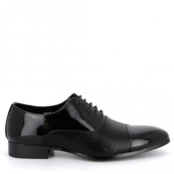 Faux leather derby for men