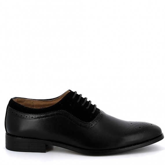 Faux leather derby for men