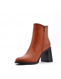 Faux leather ankle boot