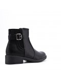 Faux leather ankle boot