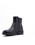 Faux leather ankle boot