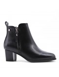 Faux leather ankle boot