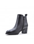 Faux leather ankle boot